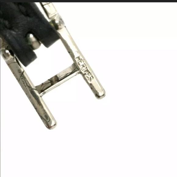 Authentic Hermes Api 3 black leather Bracelet - Picture 6 of 9